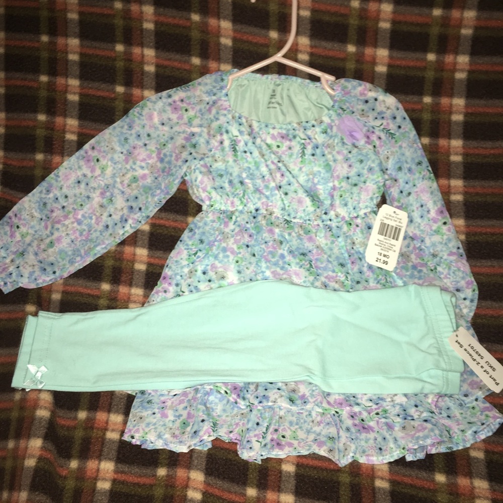 Spring-weight chiffon outfit 18 months